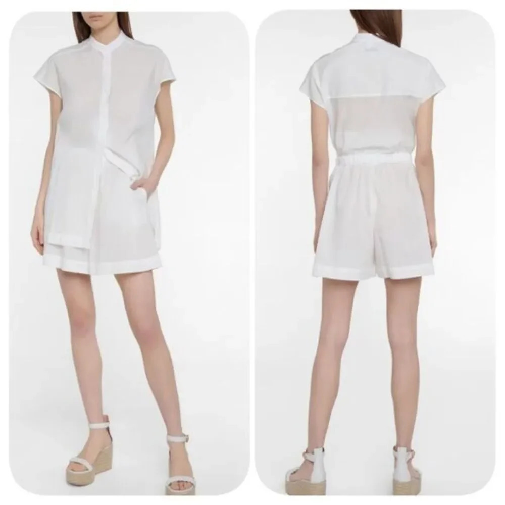 MaxMara Fiamma cotton-blend shorts Sz 12 White